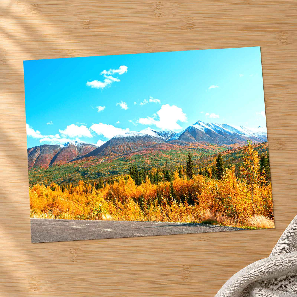 Beautiful Mountain Peak in Alaska Photo Print Wall Decor