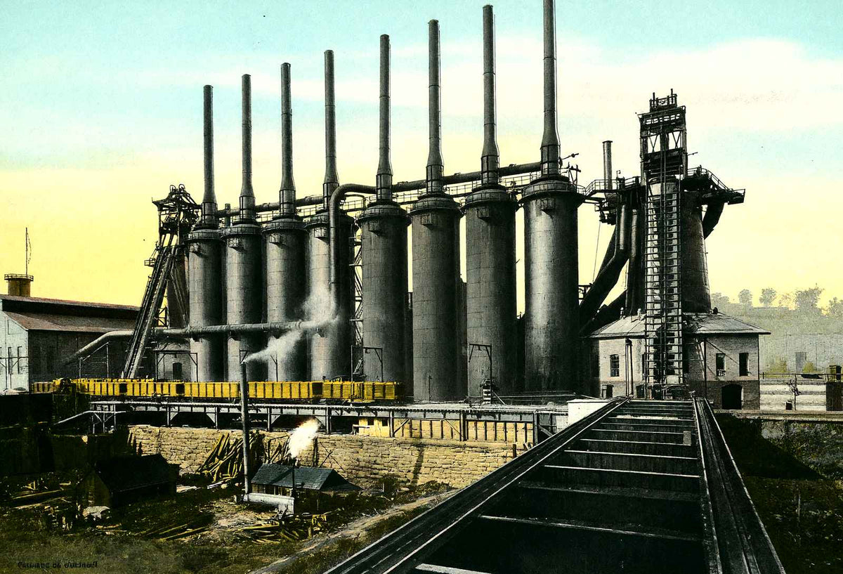 Carrie Furnaces, Rankin PA in 1906 vintage print