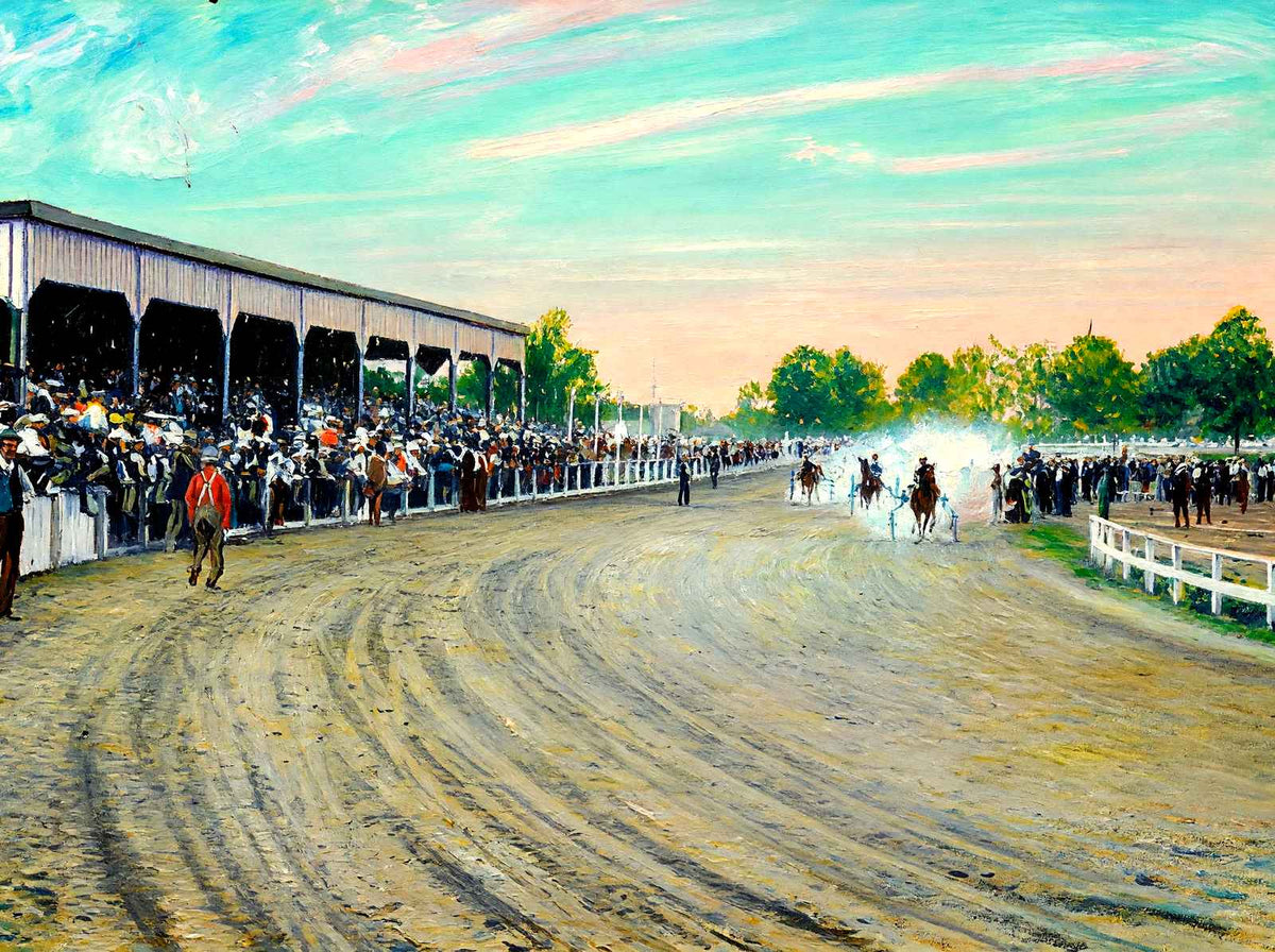 Olympia Park Race Track, Chattanooga, TN 1905 art print