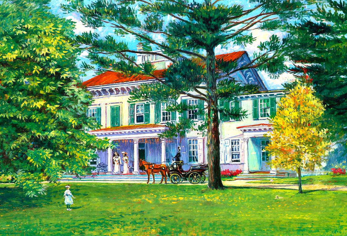 Home of Grover Cleveland, Princeton, NJ painting