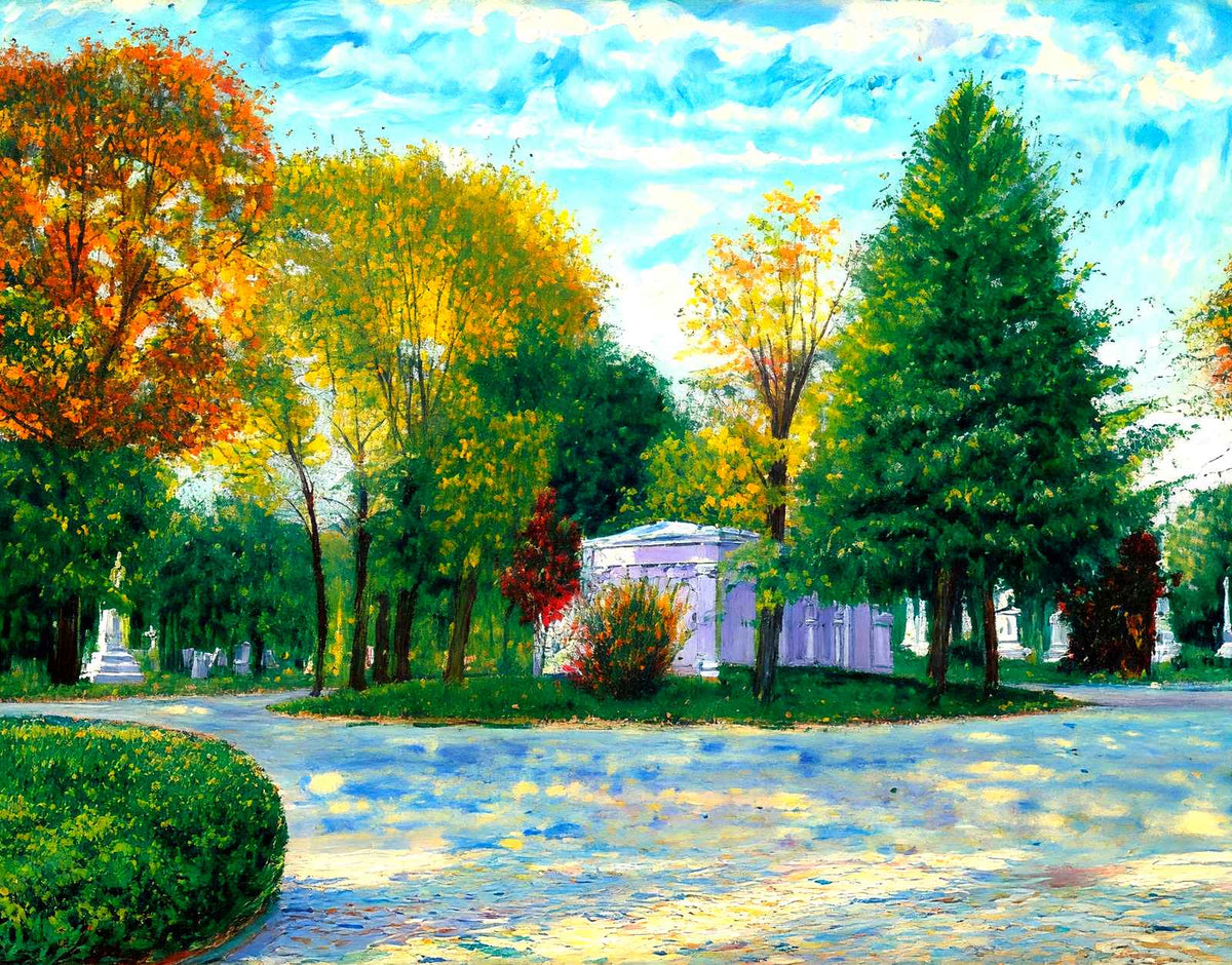 Mount Olivet Cemetery, Nashville, TN in 1906 art print