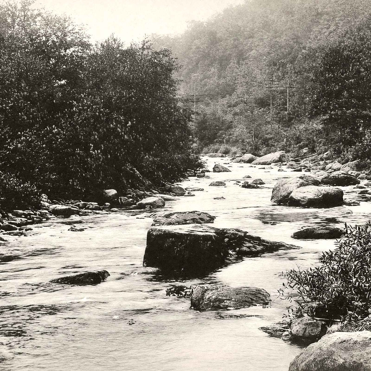 Little Schuylkill River, Tamaqua, PA 1906 photo print