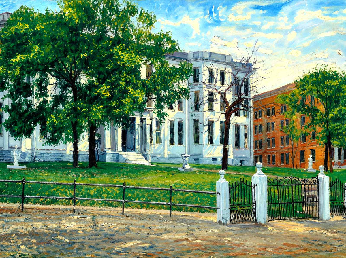 Belmont College North Front, Nashville, TN painting