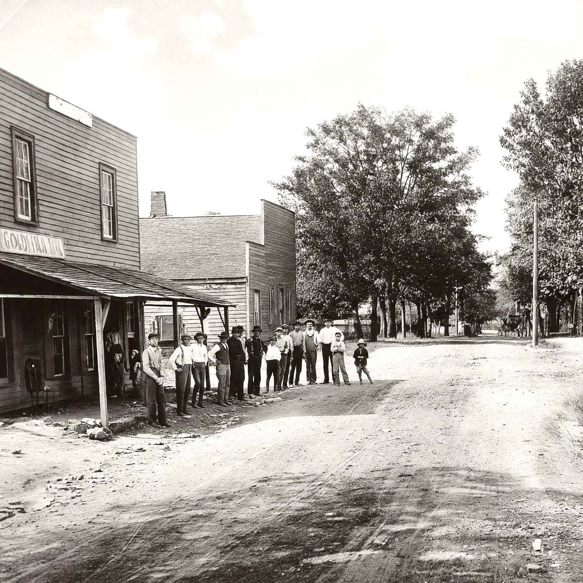 Gold Hill Village, NC's Great Mining Center vintage photo print