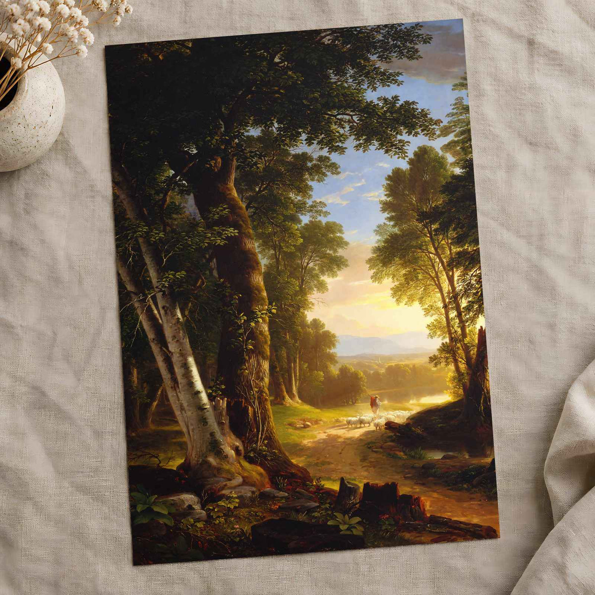 The Beeches fine art print by Asher Brown Durand (1845)