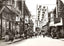 Chinese Shopping Street, Shanghai, China vintage print