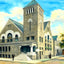 First M.E. Church, Knoxville, TN in 1907 painting