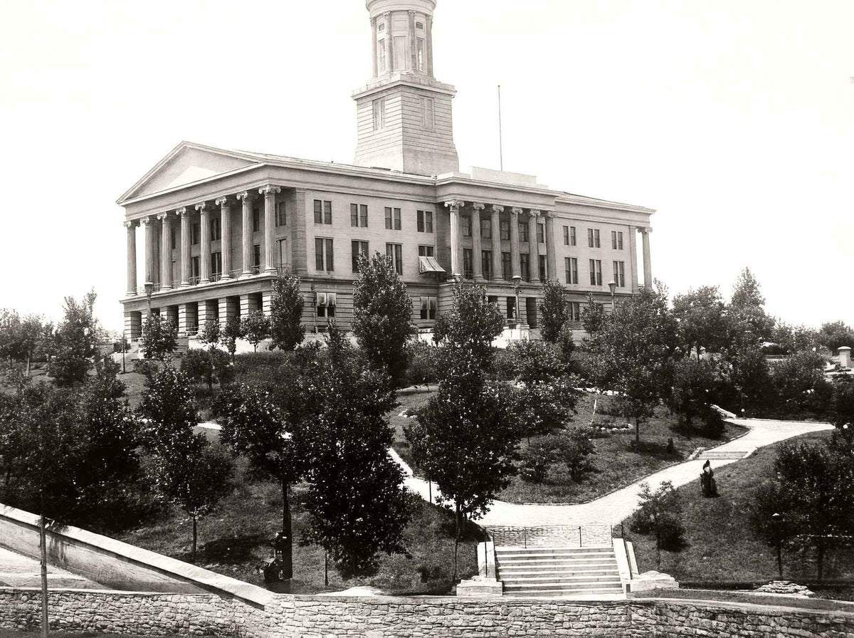 Historic State Capitol Nashville TN in 1906 vintage photo print