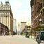Broad St from Locust St, Philadelphia PA 1906 vintage print