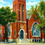 Cargill Memorial Church, Janesville, WI 1907 art print