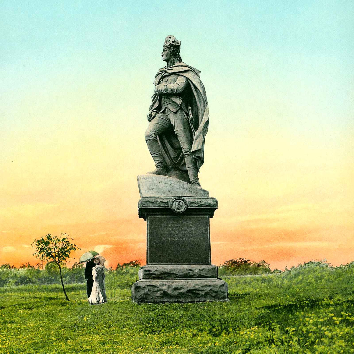 Washington Monument, Cadwalader Park, Trenton vintage print