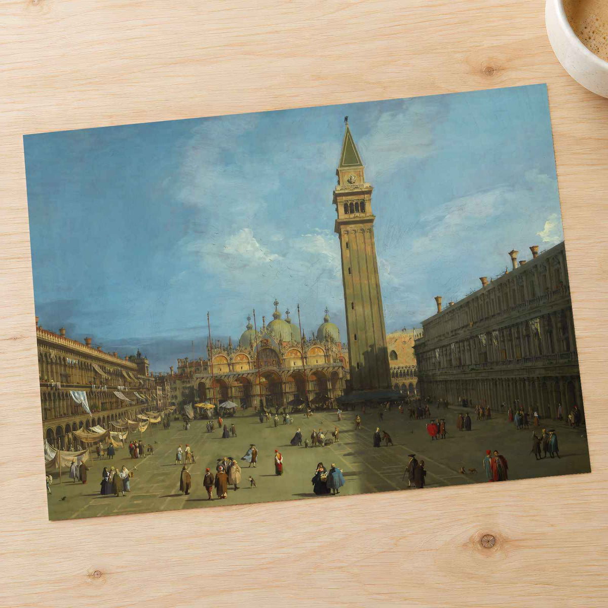 Piazza San Marco painting print by Canaletto (Giovanni Antonio Canal) (1727)