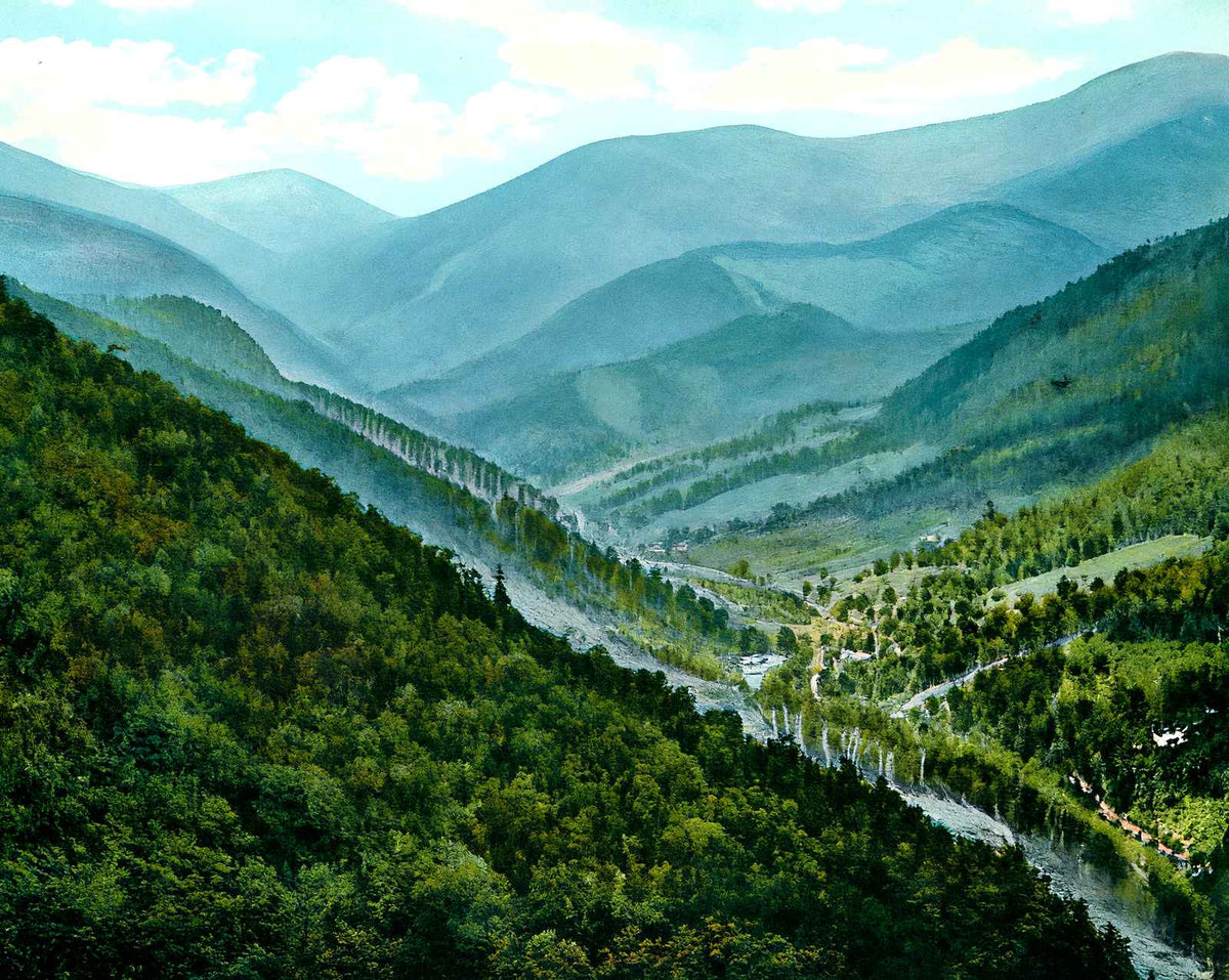 Top of Chimney Rock, NC in 1907 vintage print