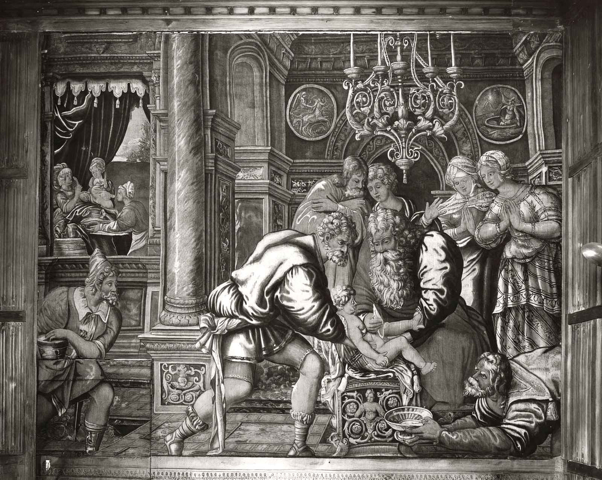 Circumcision of Isaac, Jerusalem Chamber 1935 vintage photo print