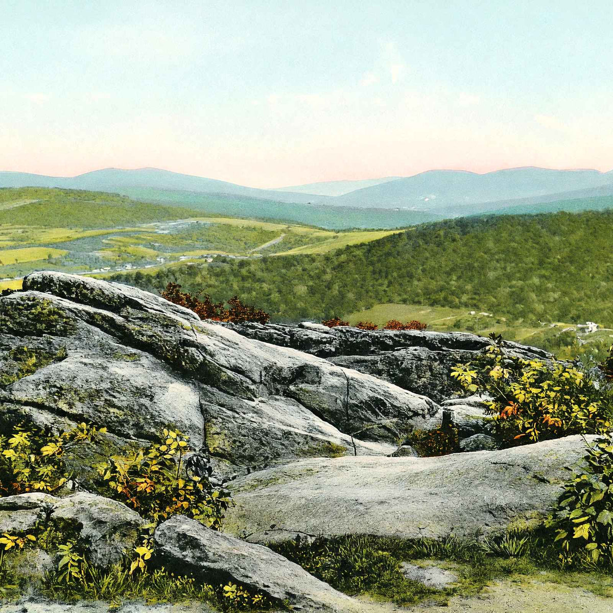 Ragged Edge Near Pen Mar, PA in 1908 vintage print