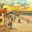 Boardwalk from the Luray, Atlantic City, NJ painting