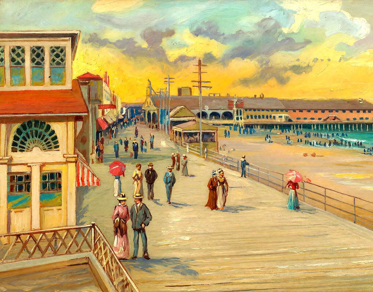 Boardwalk from the Luray, Atlantic City, NJ painting