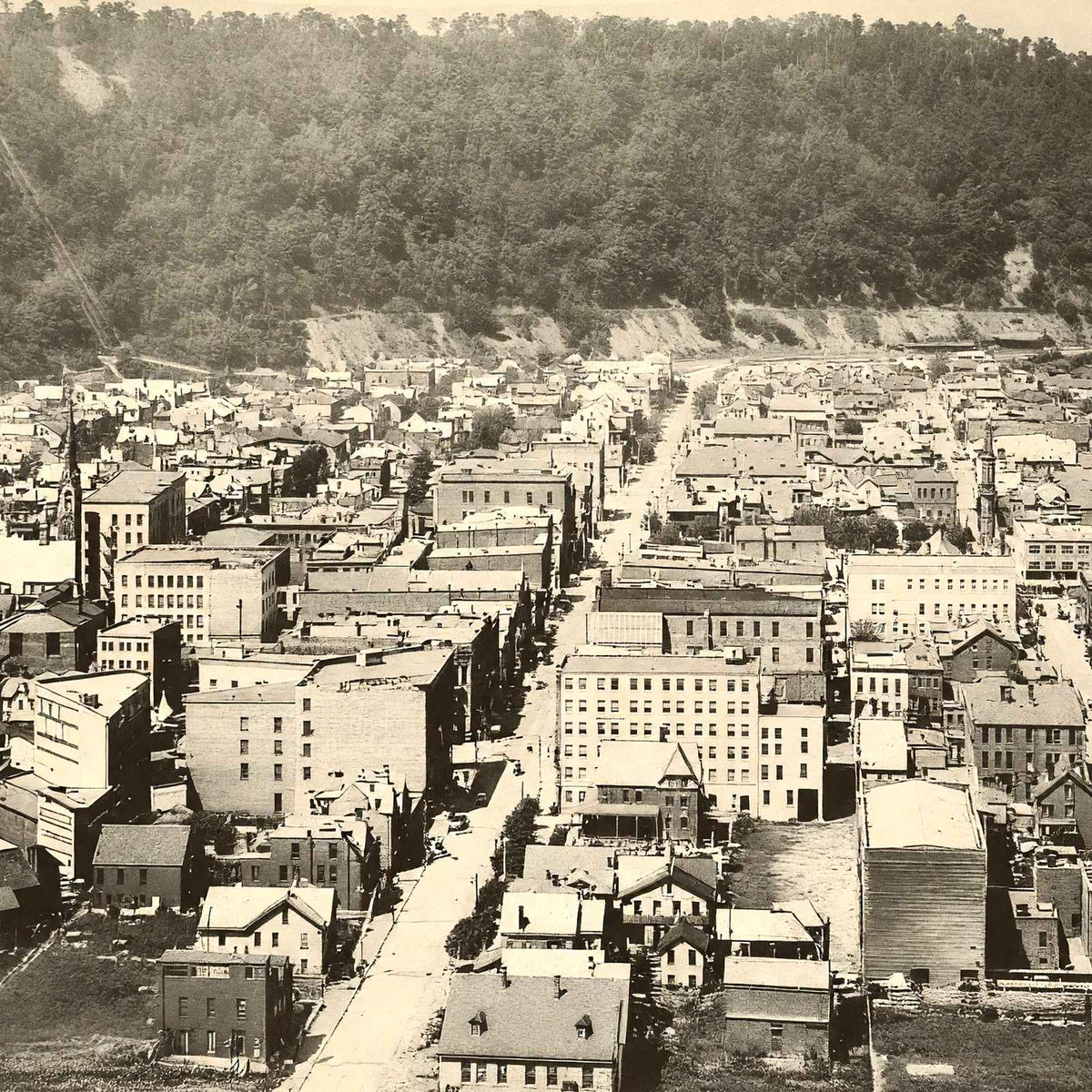 Johnstown, PA from Head of Main Street 1905 vintage photo print