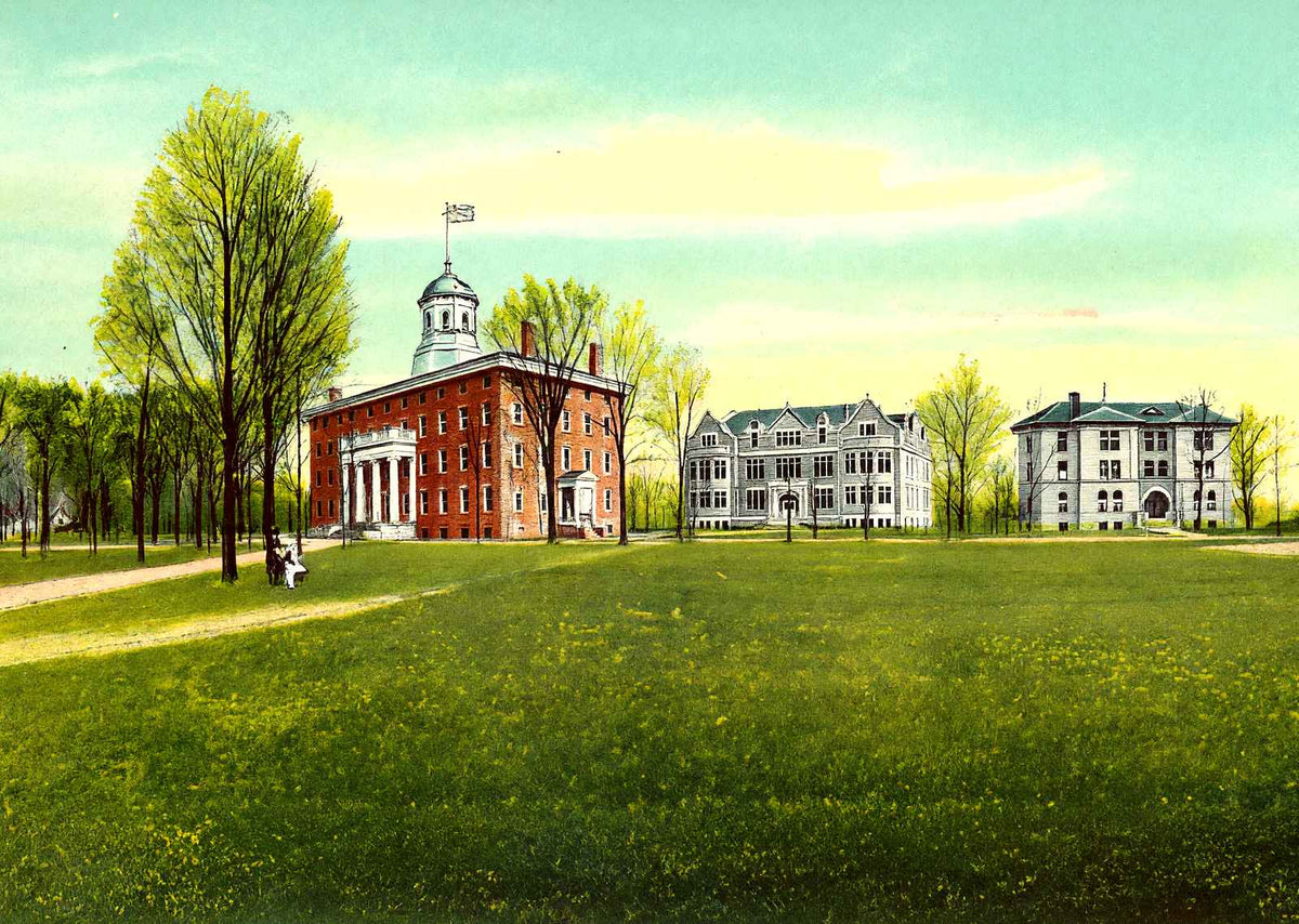 Lawrence University Campus, Appleton, WI 1905 vintage print