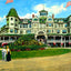 Buena Vista Springs Hotel, PA in 1907 painting