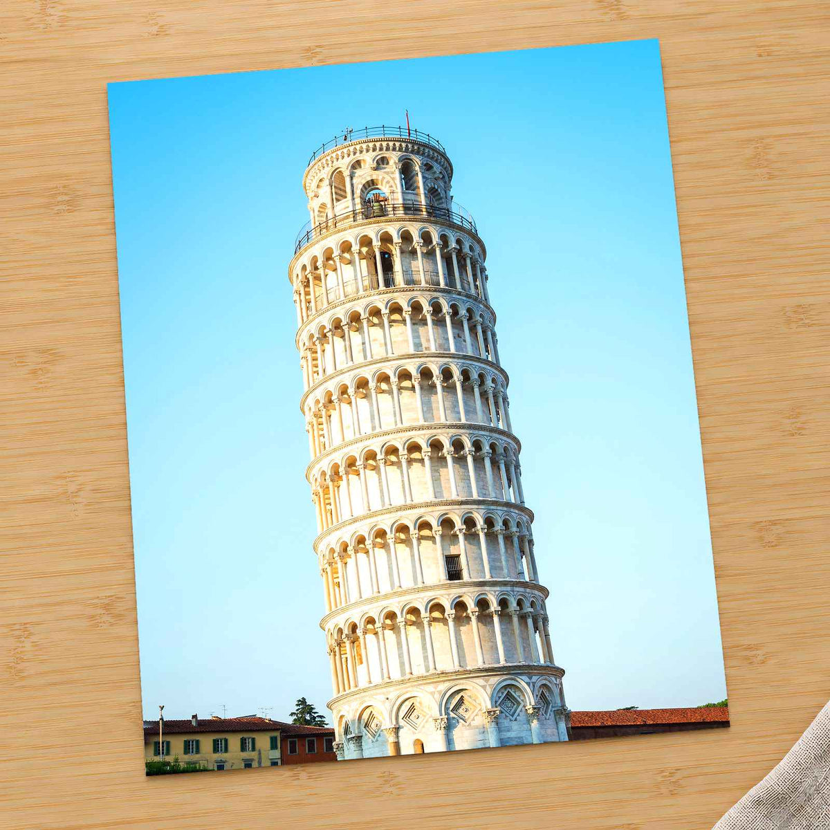 Leaning Tower of Pisa in Italy Photo Print Wall Decor