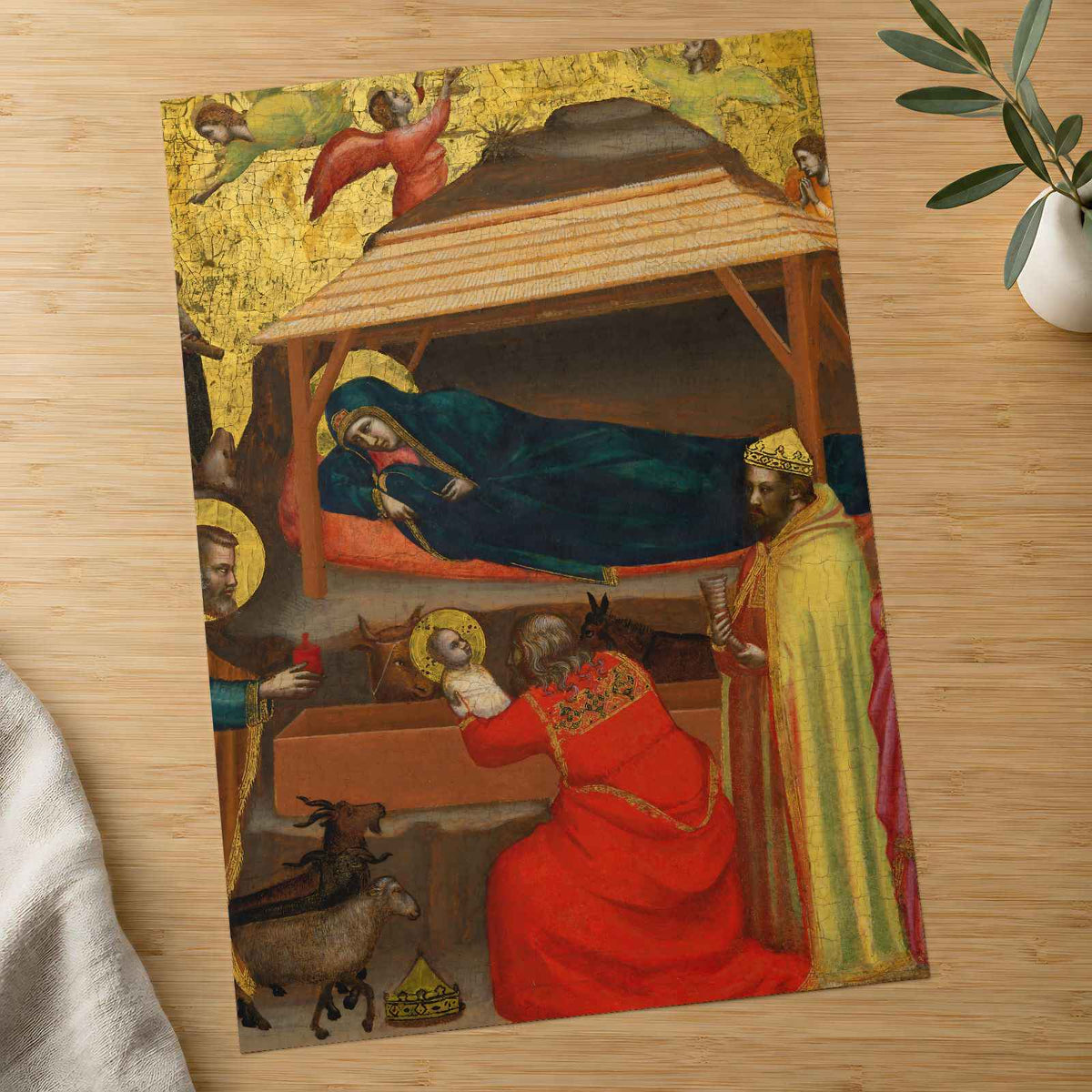 The Adoration of the Magi fine art print by Giotto di Bondone (1315)
