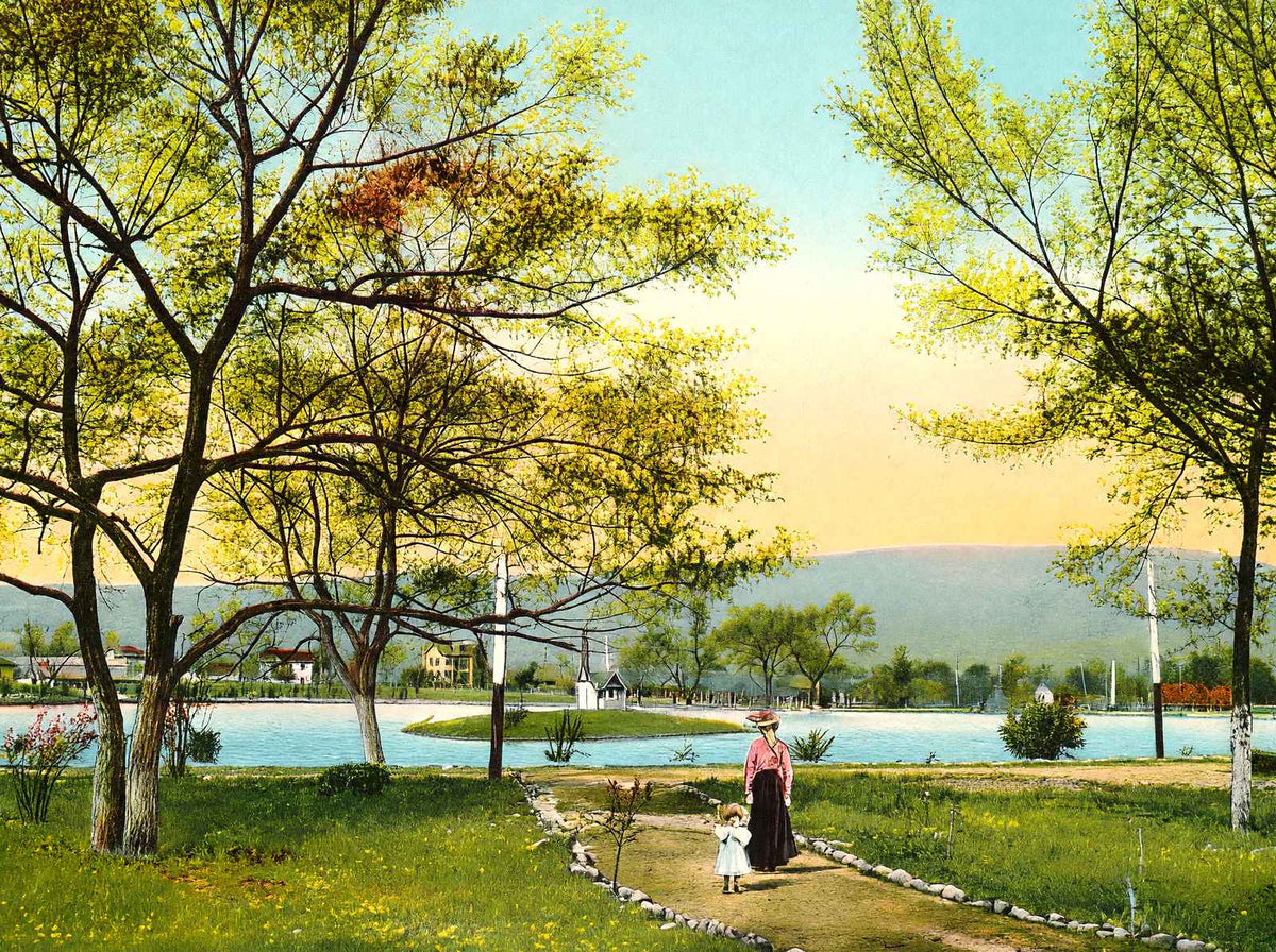 East Lake Park, Chattanooga, TN in 1908 vintage print