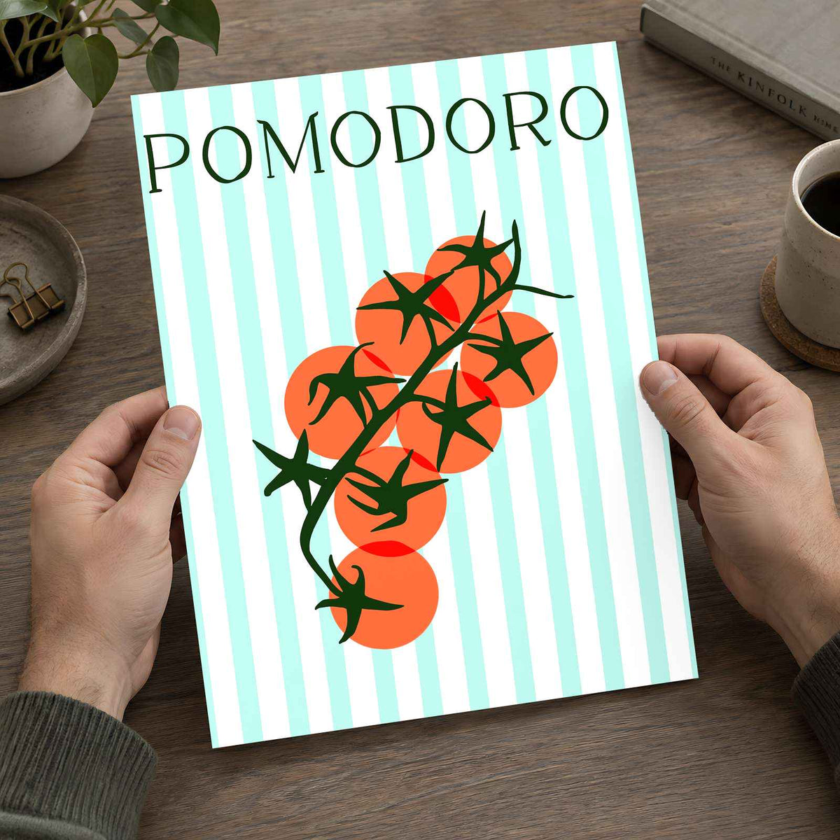 Pomodoro Tomatoes Illustration by Beatriz Camaleão Art Print Wall Decor