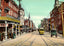 Hamilton Street, Allentown, PA in 1907 vintage print