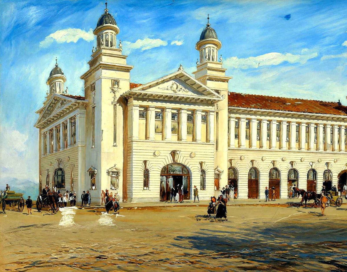 Municipal Building, Durham, NC in 1904 art print
