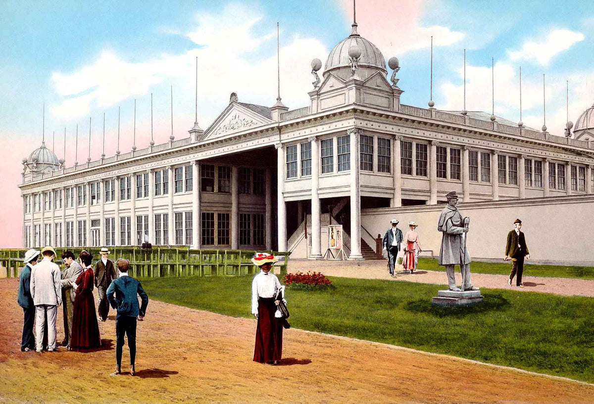 New Casino, Asbury Park, NJ in 1905 vintage print