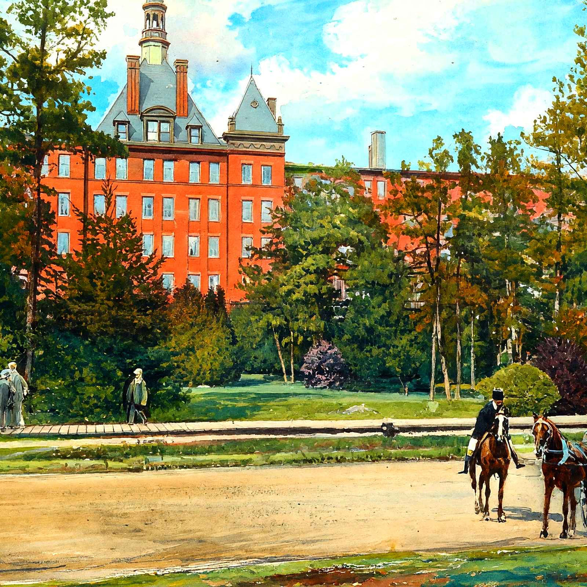 Lakewood Hotel, Lakewood, NJ in 1905 art print