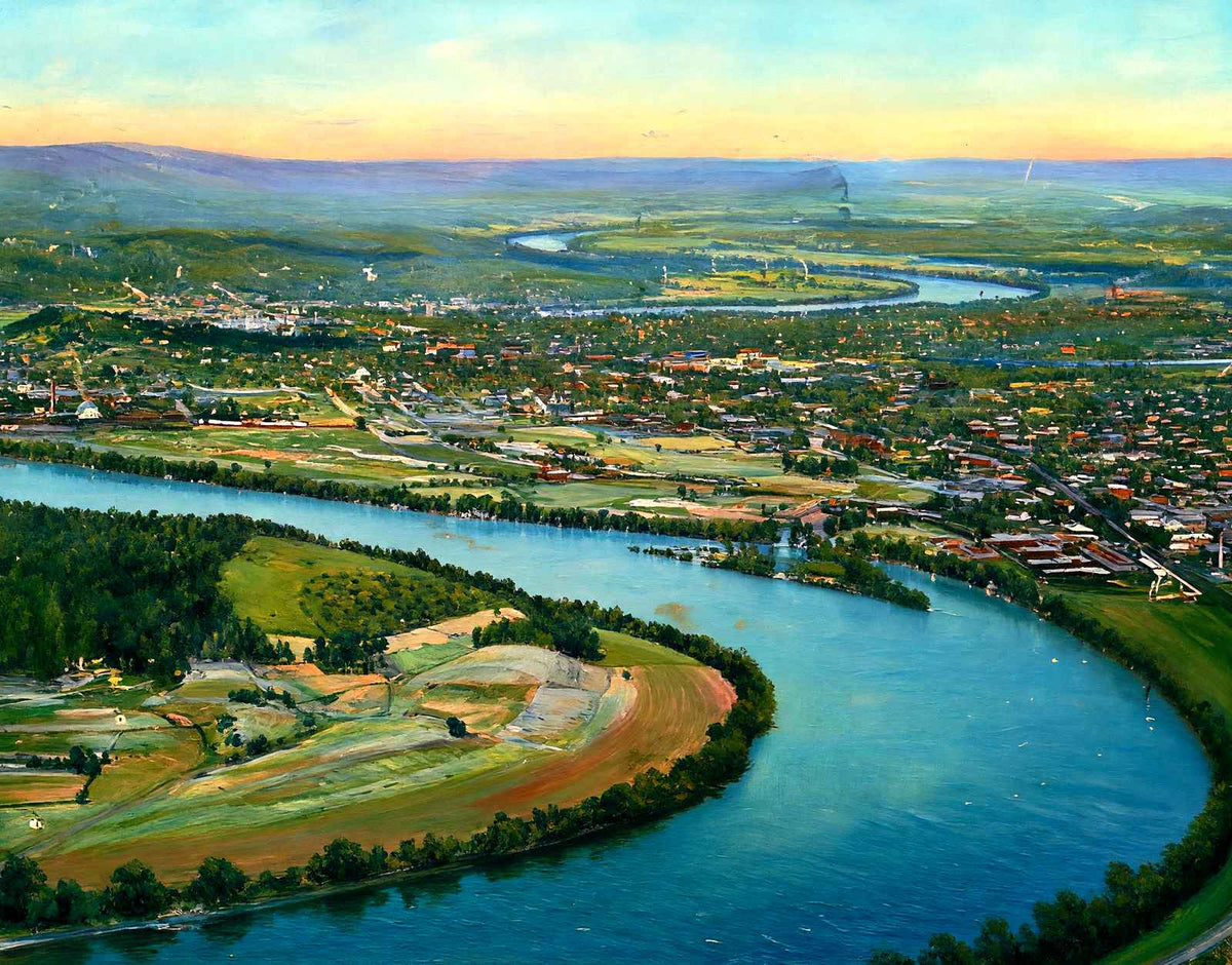Point Lookout, Chattanooga, TN in 1905 art print