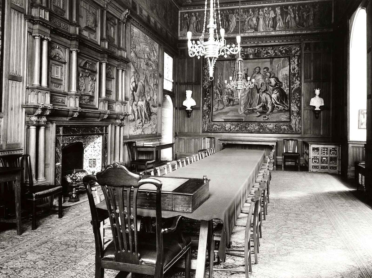 Jerusalem Chamber, Westminster Abbey in 1935 vintage print