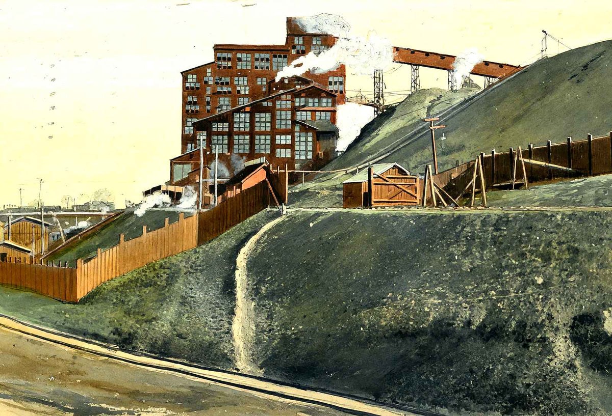 Coal Breaker, Wilkes-Barre, PA in 1907 art print