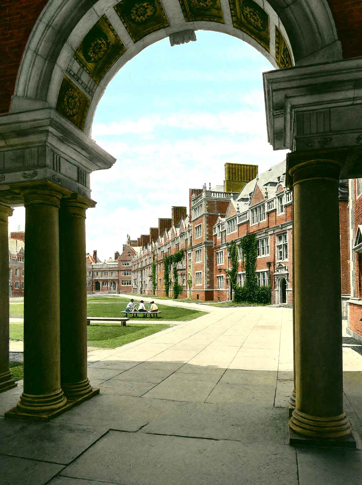 Dormitories, Univ of Penn, Philadelphia PA vintage print