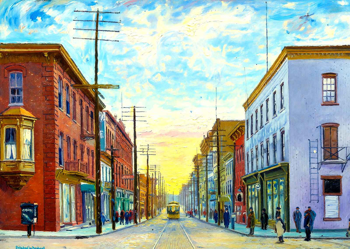 Eleventh Avenue, Altoona PA in 1906 art print