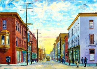 Eleventh Avenue, Altoona PA in 1906 art print