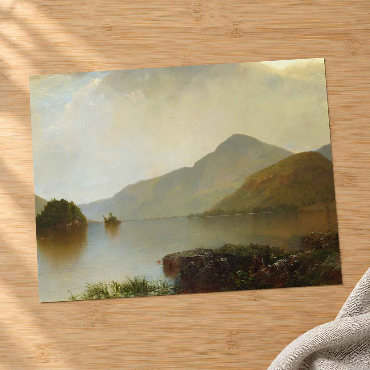 Lake George fine art print by John Frederick Kensett (1869)