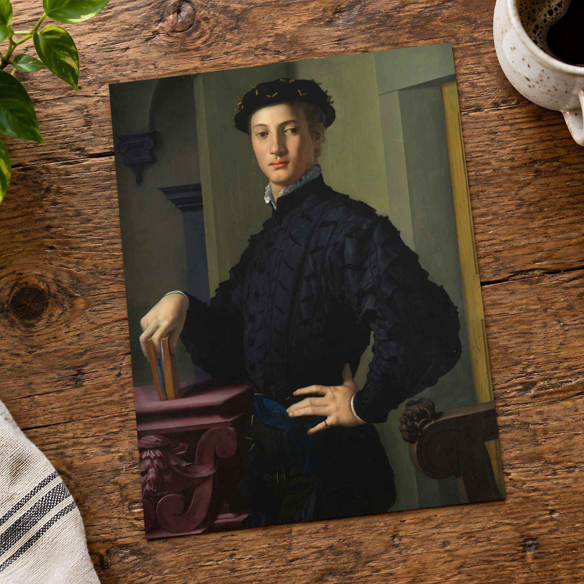 Portrait of a Young Man art print by Bronzino (Agnolo di Cosimo di Mariano) (1530)