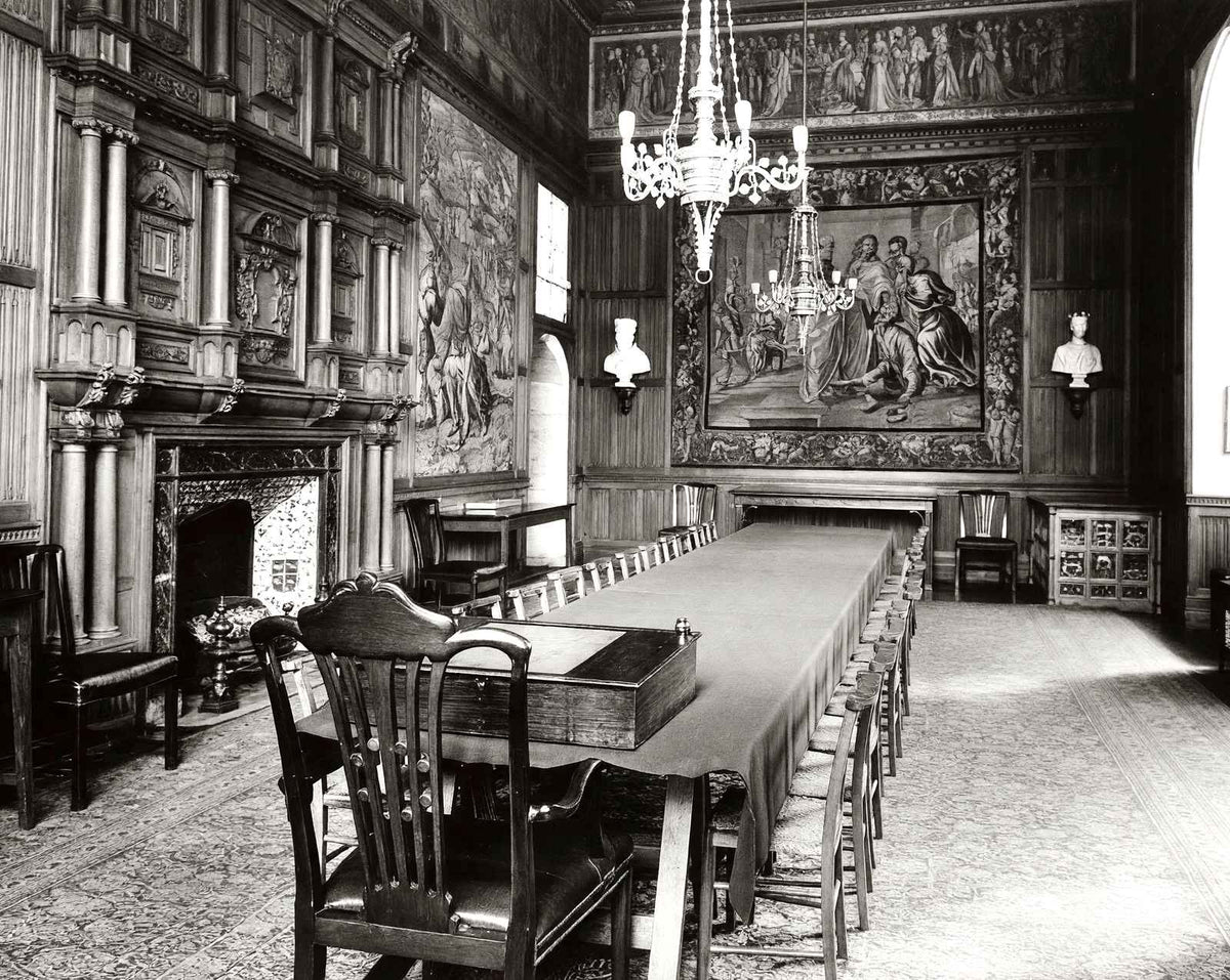 Jerusalem Chamber, Westminster Abbey in 1935 vintage print