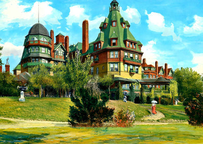 Battery Park Hotel, Asheville, NC in 1906 art print