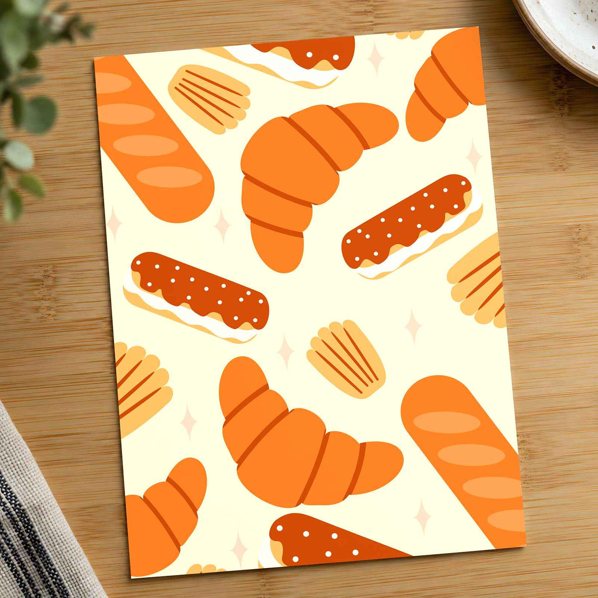Breads and Pretzels by Doodis Creativelabs Art Print Wall Decor