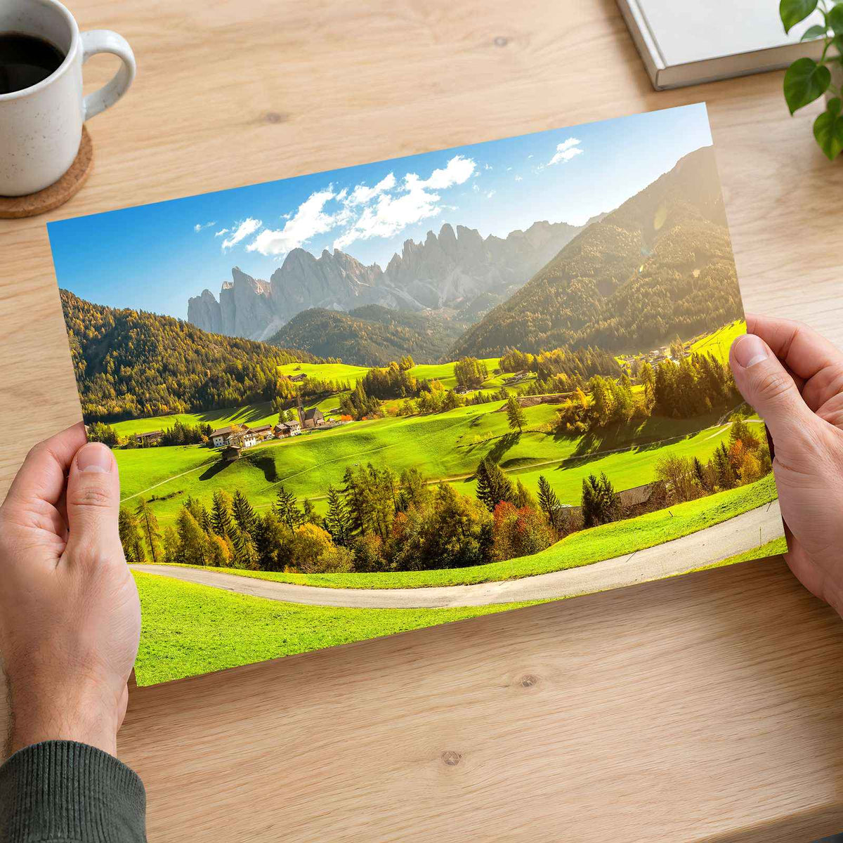 Italian Dolomites Funes Valley Photo Print Wall Decor
