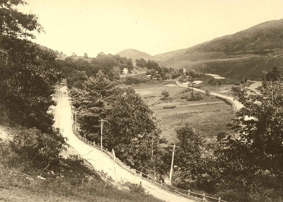 Homesville from Woodland Park, Ashland 1906 vintage photo print