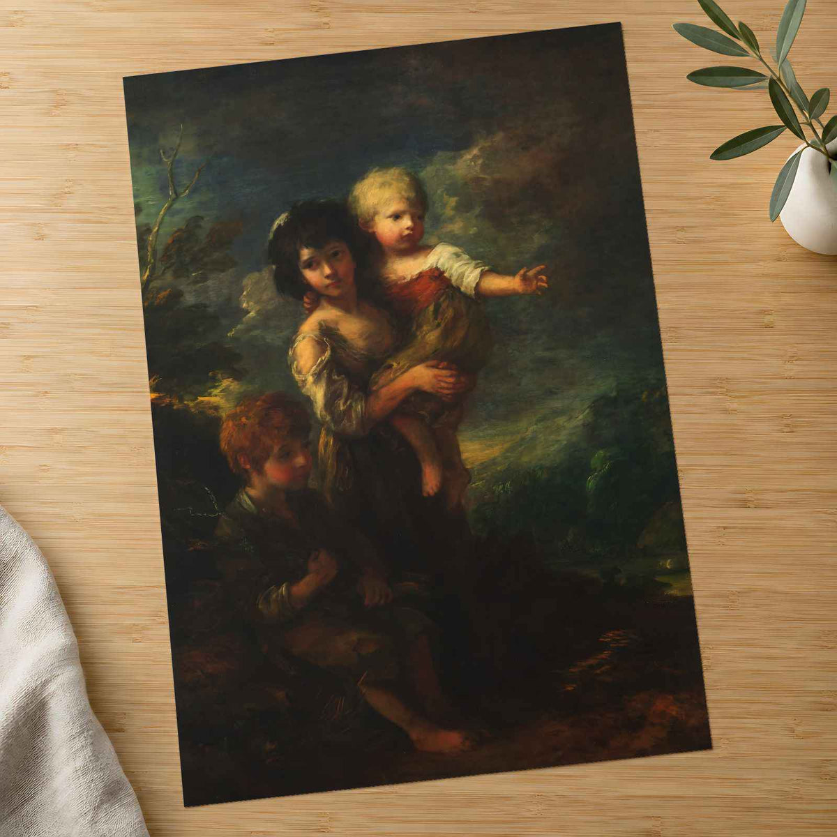 Cottage Children (The Wood Gatherers) painting by Thomas Gainsborough (1787)