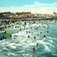 In the Surf, Atlantic City, NJ in 1906 vintage print