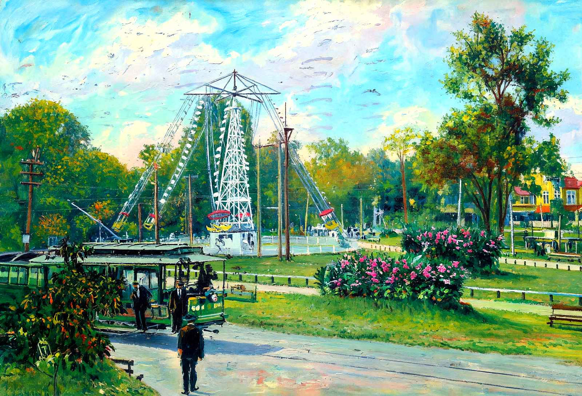 Glendale Park, Nashville, TN in 1908 art print