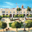 The Palace, Havana, Cuba in 1913 vintage print
