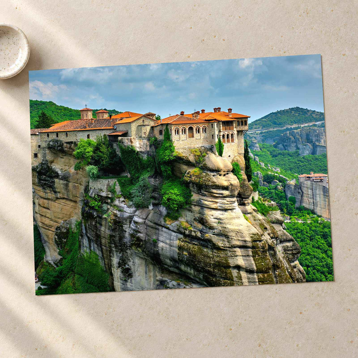 Monasteries in Greece (Rousanou, Varlaam) Photo Print Wall Decor